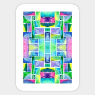 Colorful Squares Pattern Sticker